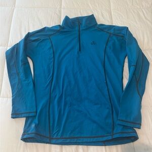 Blue Quarter-Zip Pullover